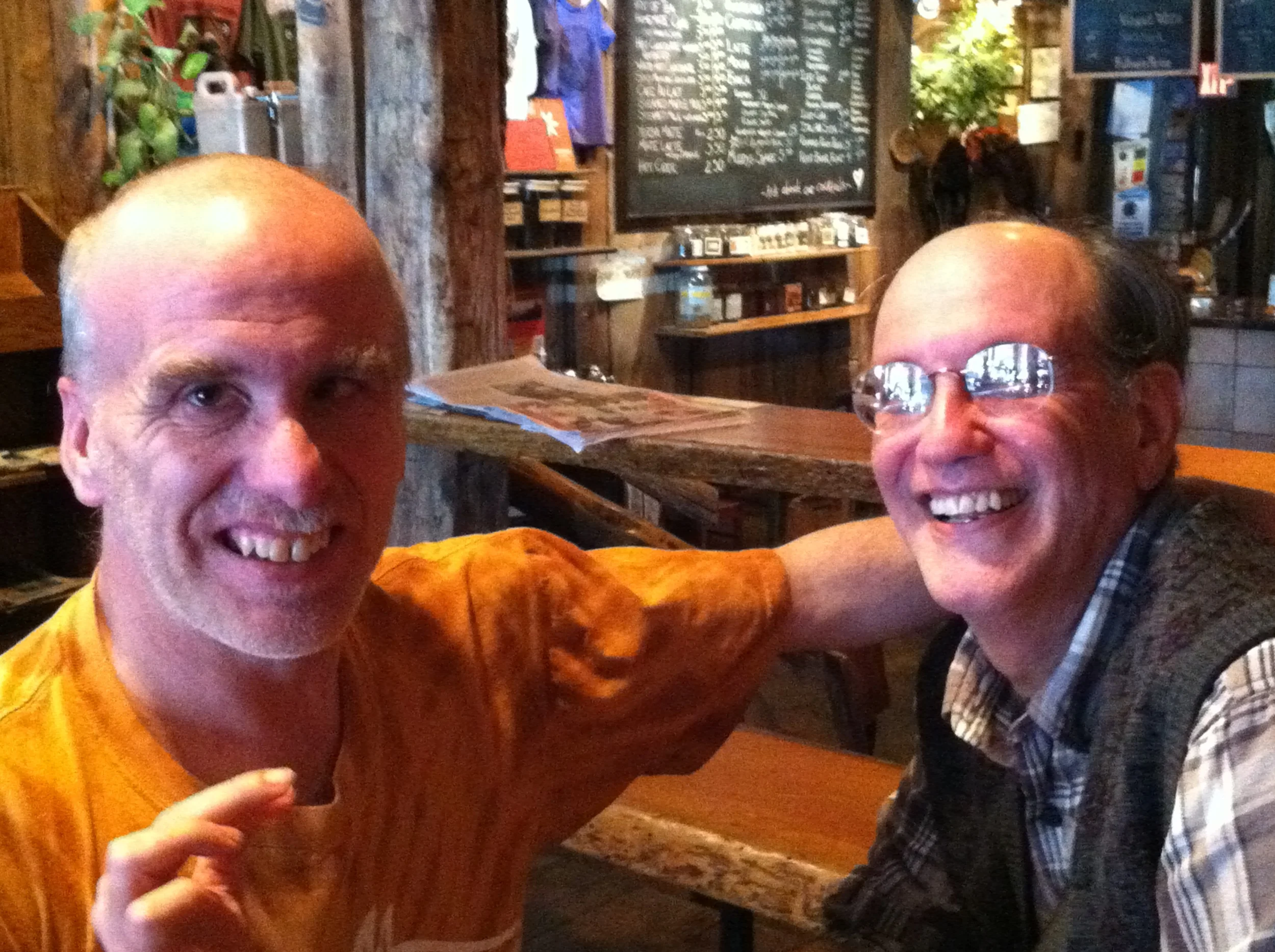 Mark with Jernigan at Muddy Waters