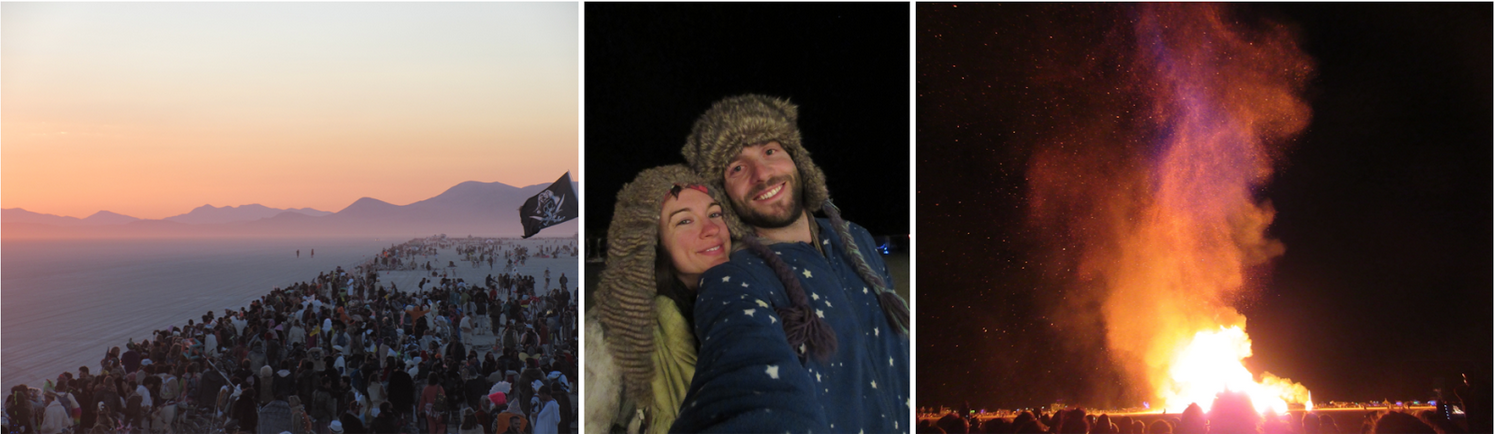 Kati and I at our annual pilgrimage to Burning Man. We noticed many more foreigners this year. Burning Man is going global.