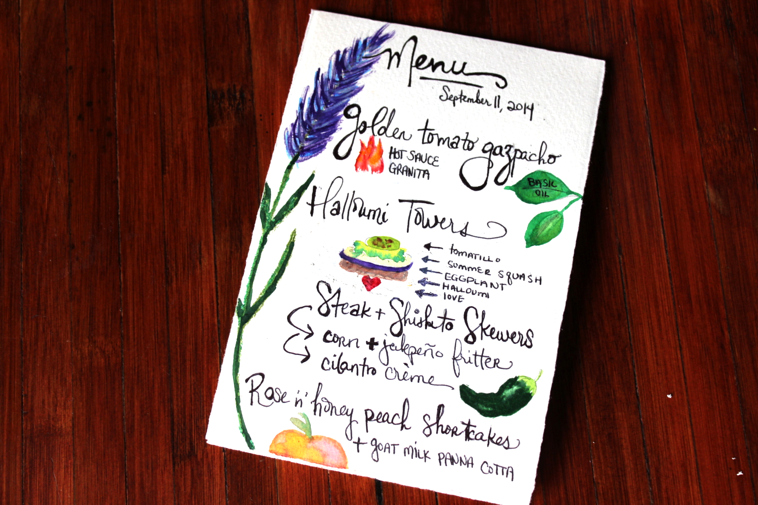 Preparing for Thursday's meal: it's all in the details.&nbsp;