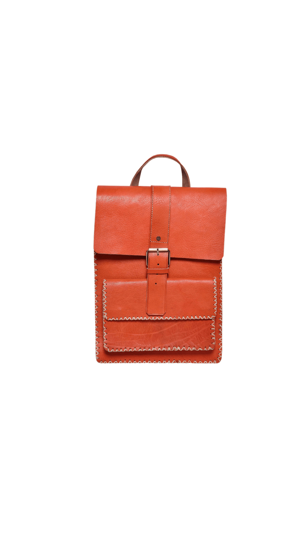 Ochre Moroccan Leather Backpack — Dar Medina