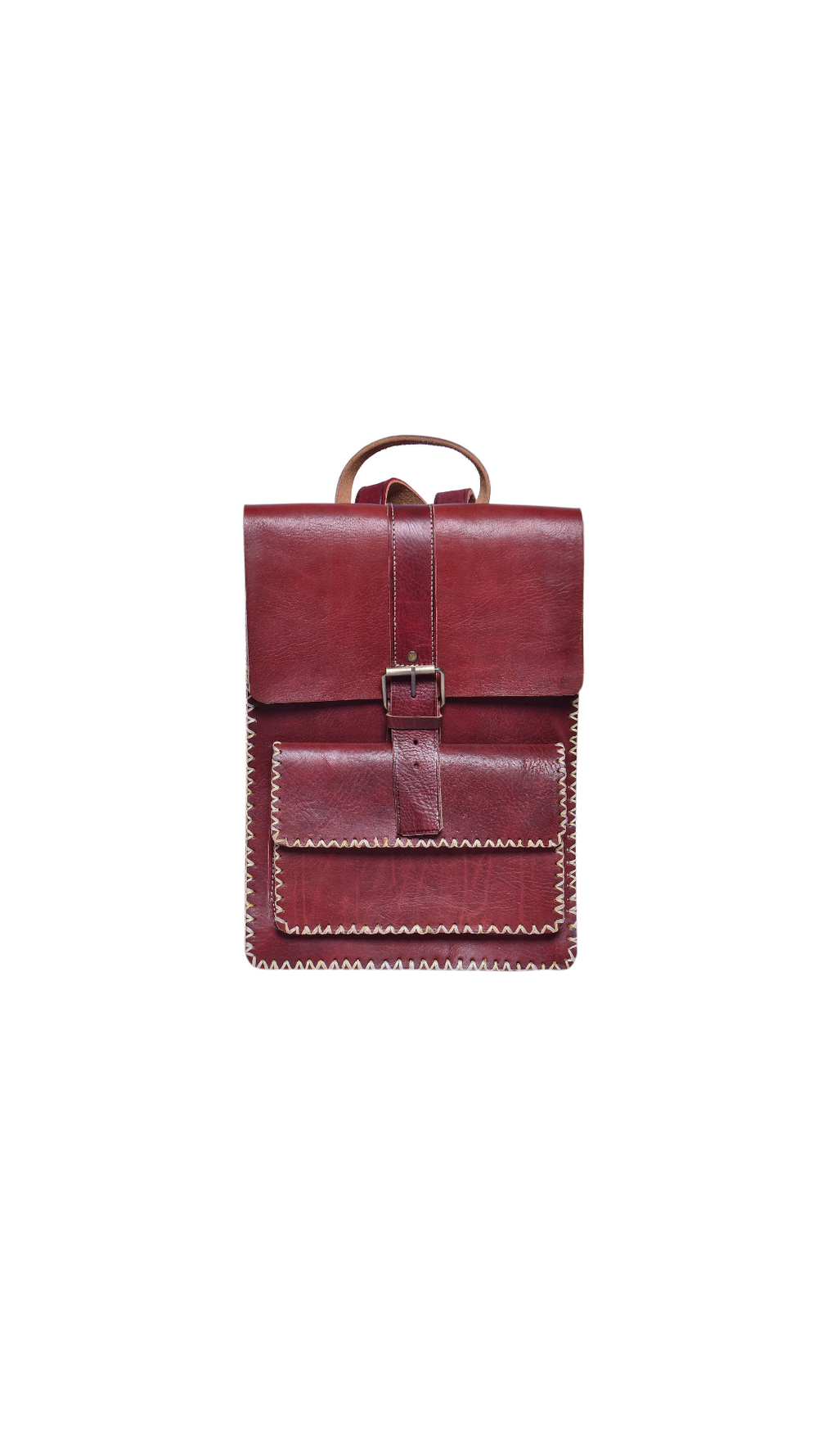 Black Moroccan Leather Backpack — Dar Medina