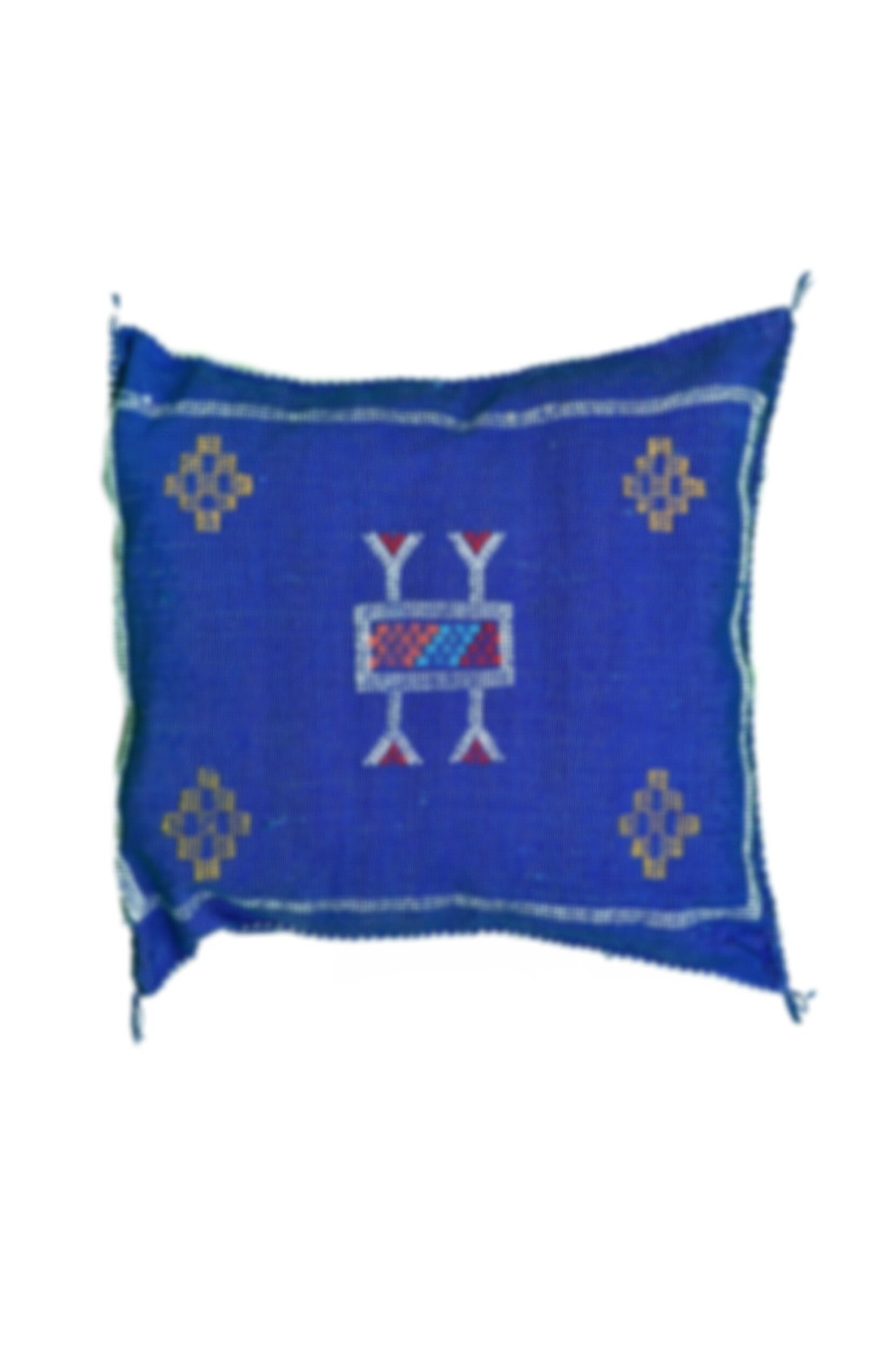 Blue Sabra silk Pillow