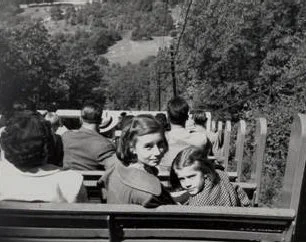 Young passengers enjoying the Incline on a crisp day in 1946. Courtesy Beacon Historic Society