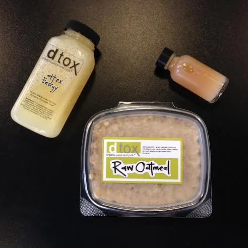 Organic, Gluten Free, Dairy Free, Raw Oatmeal; Dtox Energy; Aloe Elixir