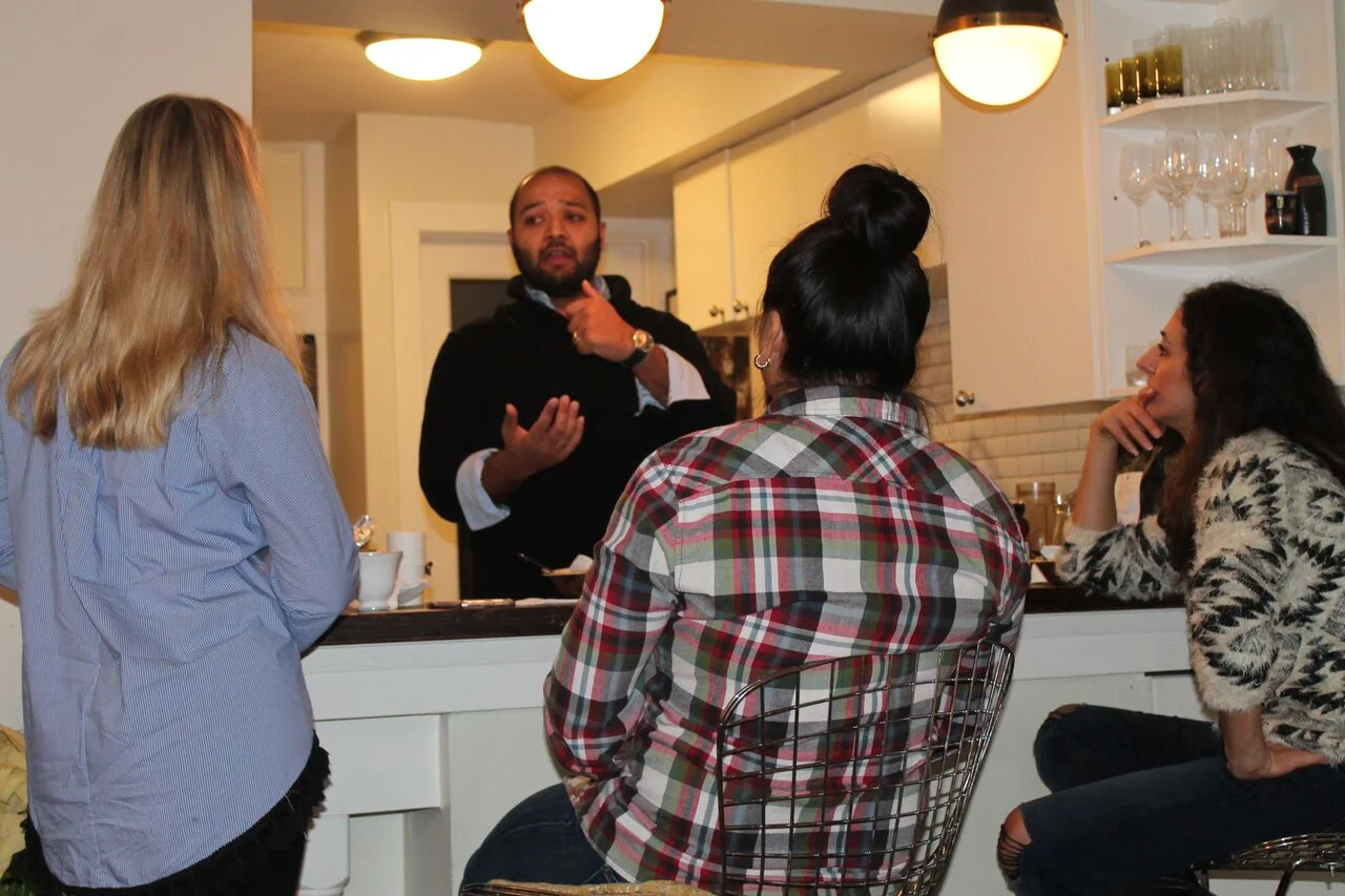 Mehul, {SAMA} GM, holding court. 