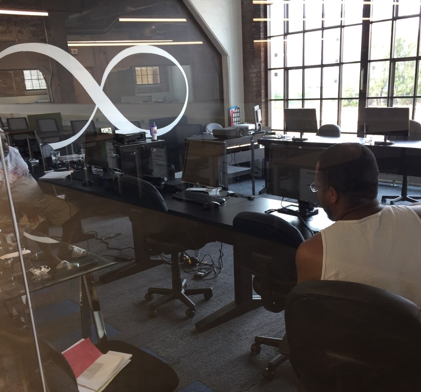 The Infinite 8 Aeronautics DRONE LAB, at the Omaha Commerce Village.