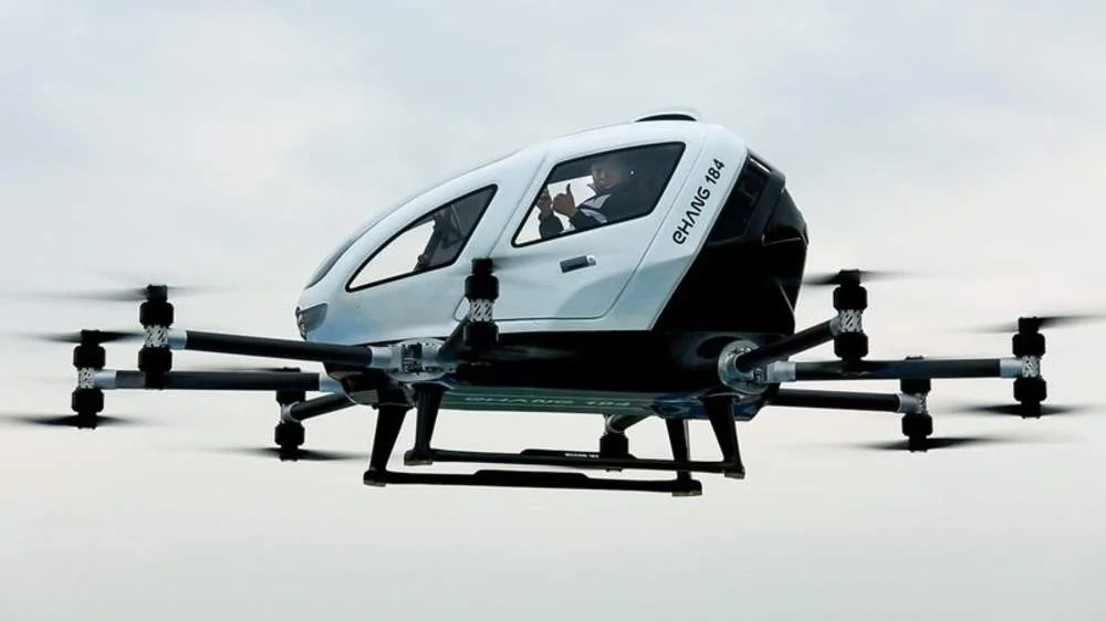 Unmanned Aerial Vehicle manufacturer, Ehang, plans to deliver people to their destinations via Drone taxis in under 30 minutes.