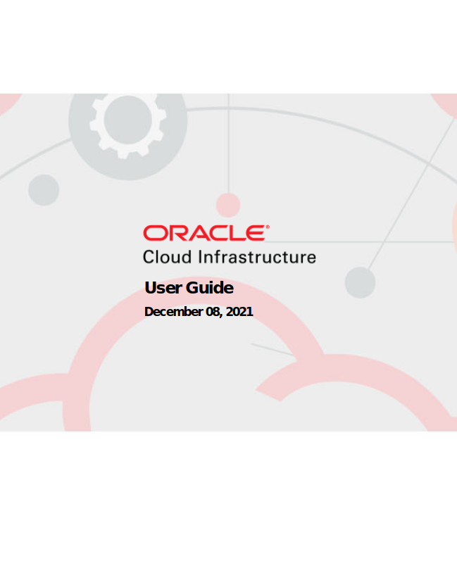 Oracle Cloud User Guide