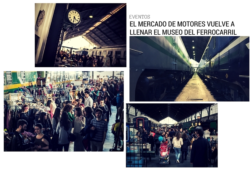 El progreso tiene estas cosas: la estación de Delicias dio paso hace más de 30 años al Museo del Ferrocarril, y desde hace un par acoge cada segundo fin de semana de mes puesto este mercado, tras verse desbordado en la ubicación anterior. Lo último en diseño, pero también ropa y muebles vintage y de segunda mano, food trucks y mucha, muchísima animación en uno de los mejores mercados de la ciudad. mercadodemotores.es