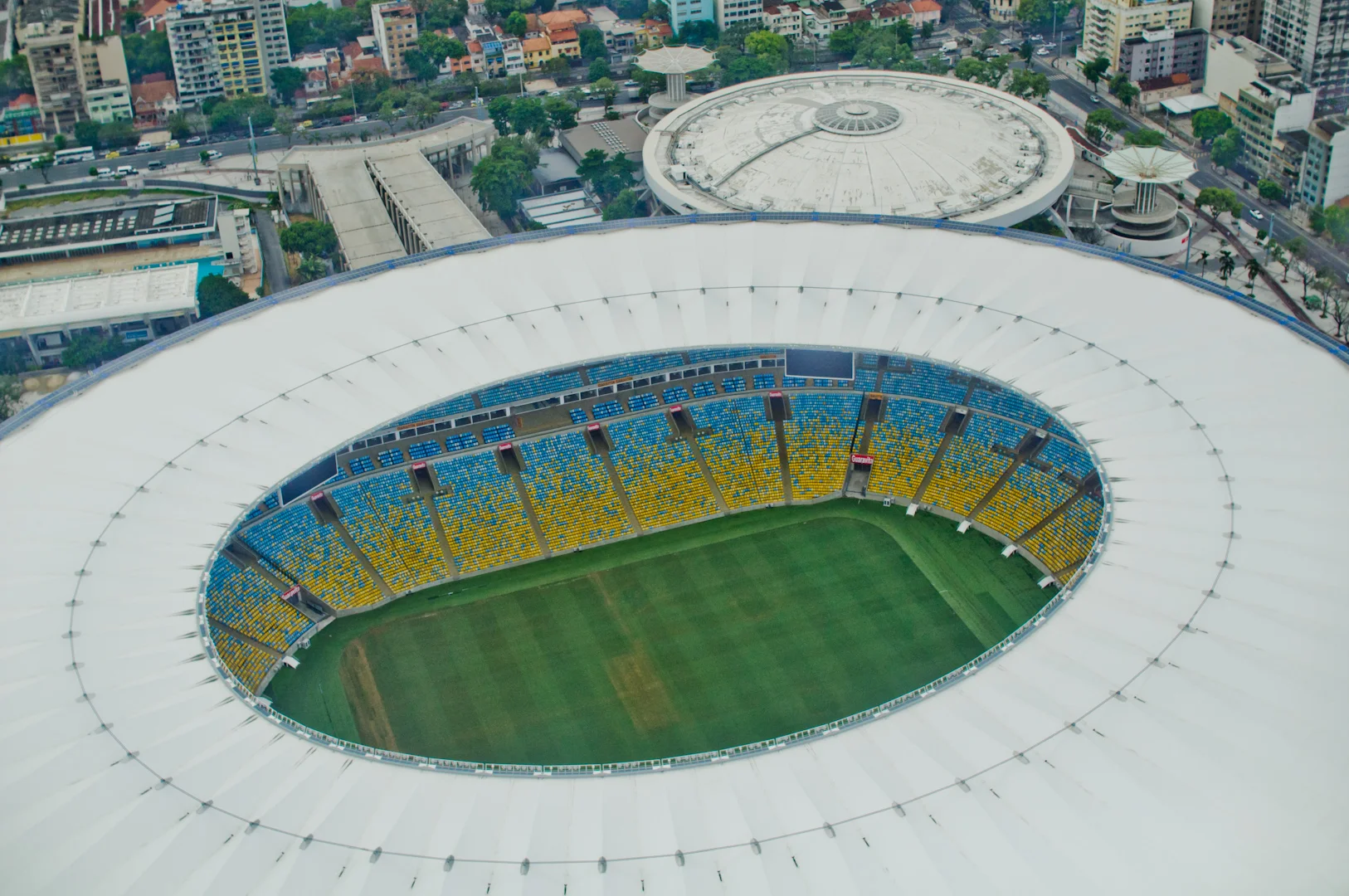 Maracaná desde el helicóptero