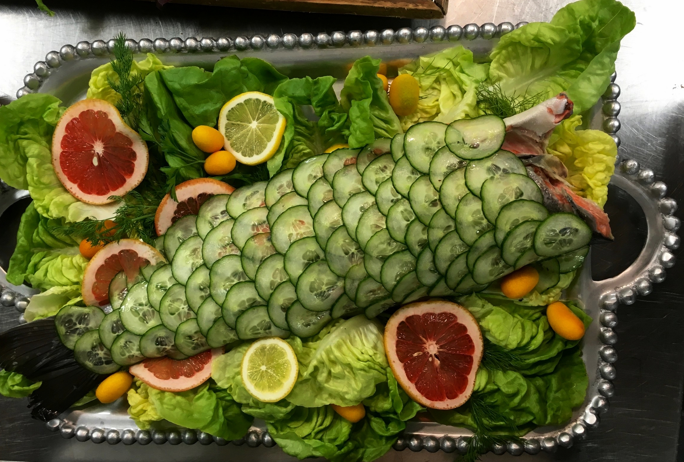 cold poached salmon