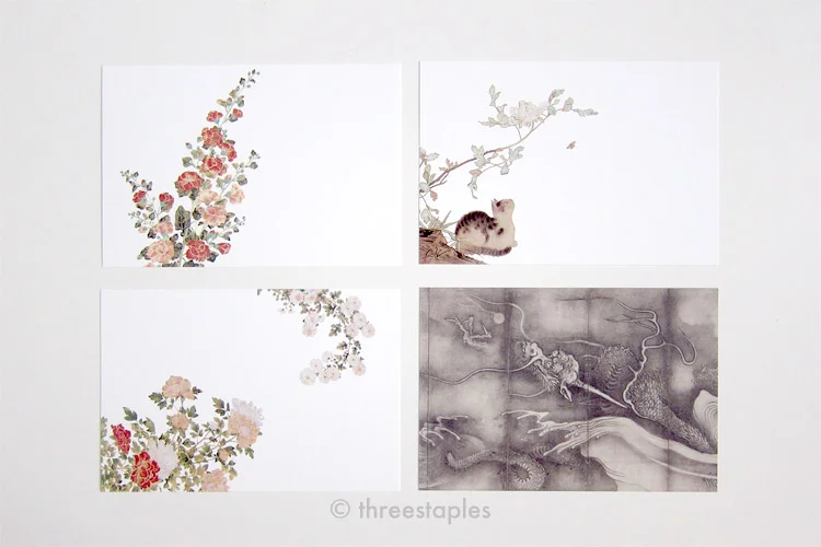 Postcards from Nezu Museum. Some sent to friends.