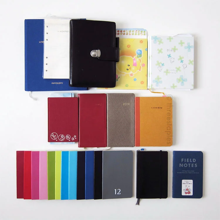 My journals from 1999 to early 2012. Basically, failed attempts at daily writing. Years 2001 to 2005 are sort of missing, too.