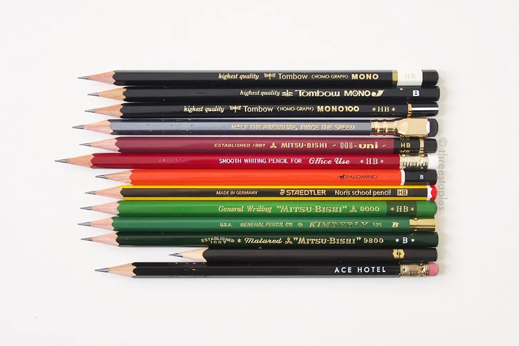Some new pencils I’ve been trying and enjoying. There are a couple hotel pencils in here that I really like.