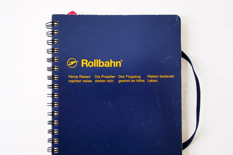 My first Rollbahn is showing some nice wear, with scuffs and weathered edges exposing the white of the front cover. I like how this looks.