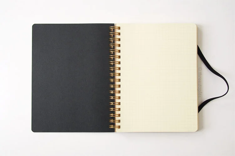 Inside of the front cover is black.