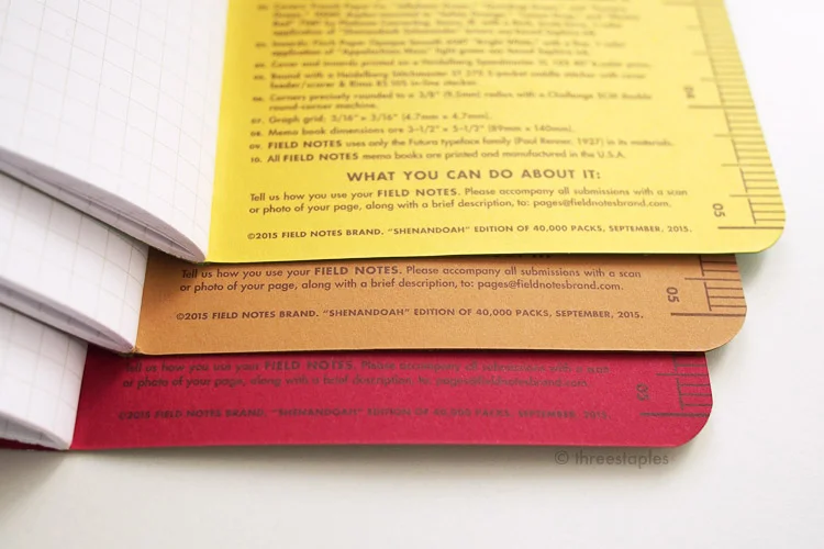 Inside covers (from top): Sweet Birch, Chestnut Oak, and Red Maple