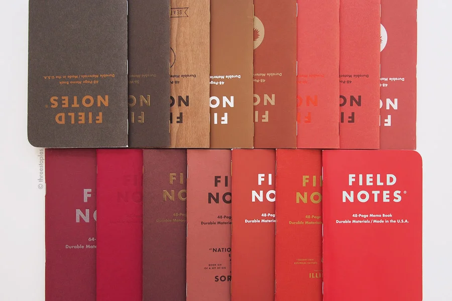 Quick color comparison. Top row (from left): Nixon (2015), Ambition, Cherry Graph, Drink Local “Bock”, Tournament of Books (2016), Sweet Tooth, Mackinaw Autumn, and Tournament of Books (2015). Bottom row (from left): Arts & Sciences, Red Blooded, Ambition, National Crop “Sorghum”, Drink Local “Amber Ale”, County Fair, and Starbucks Reserve Coffee Origins “Africa”.