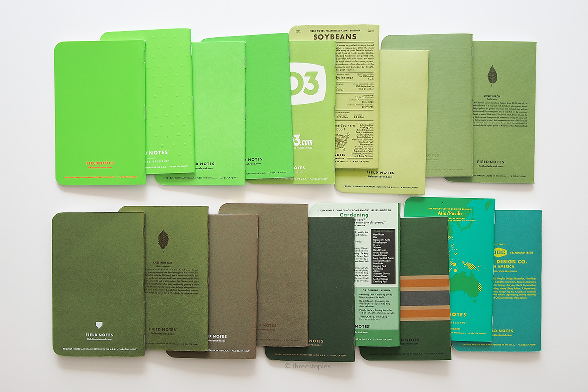 Green color comparison