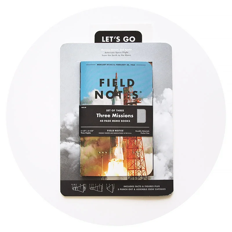 Field Notes Colors: Three Missions (Summer 2018)