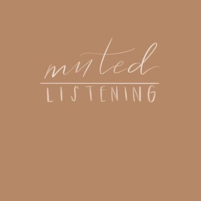 Muted, but listening. And learning. 
We are living in the middle of history being rewritten. 
Humanity is changing.  Awareness is changing. The momentum is changing because people are speaking up and speaking out. 
This week, I am muting my feed cont