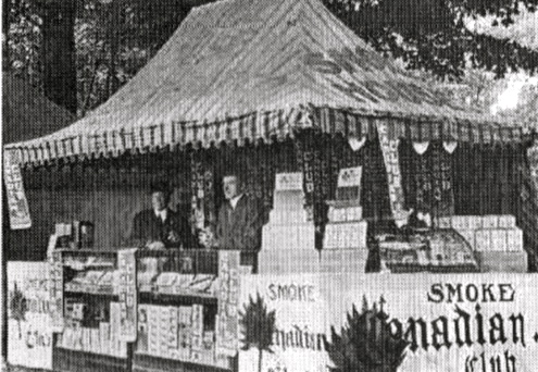 Cigar and "smokes" vendors once had significant displays at the Fair