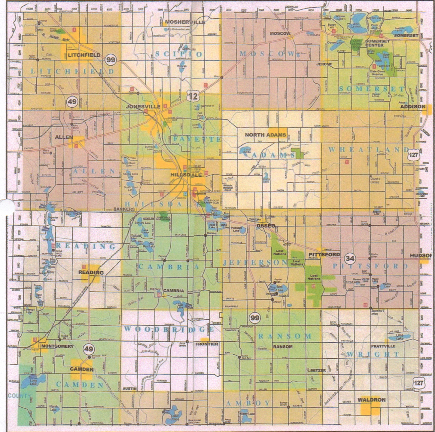 township map michigan