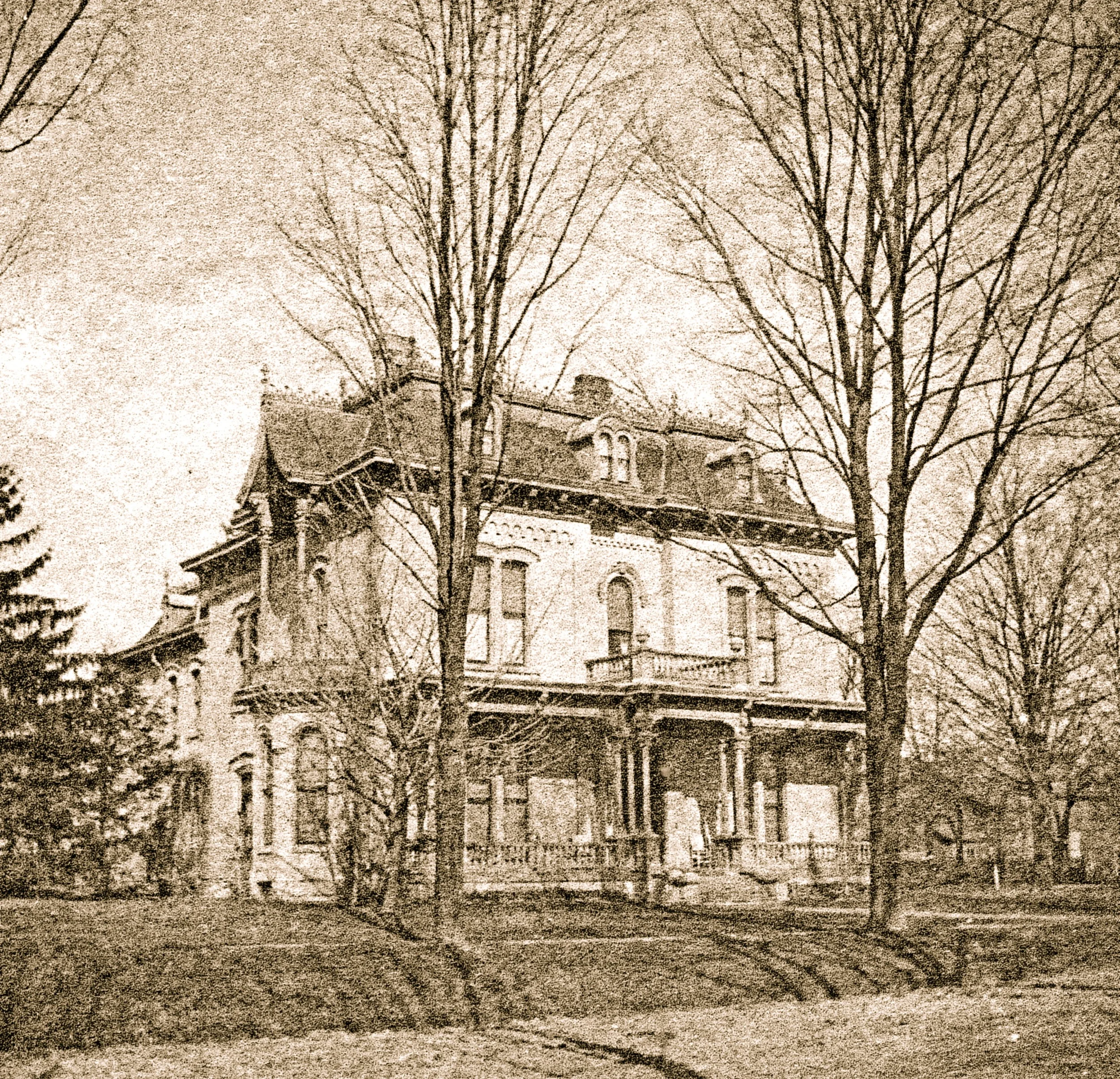 The Charles T. and Harriet Wing Mitchell home before it became the Mitchell Public Library and now the Mitchell Research Center