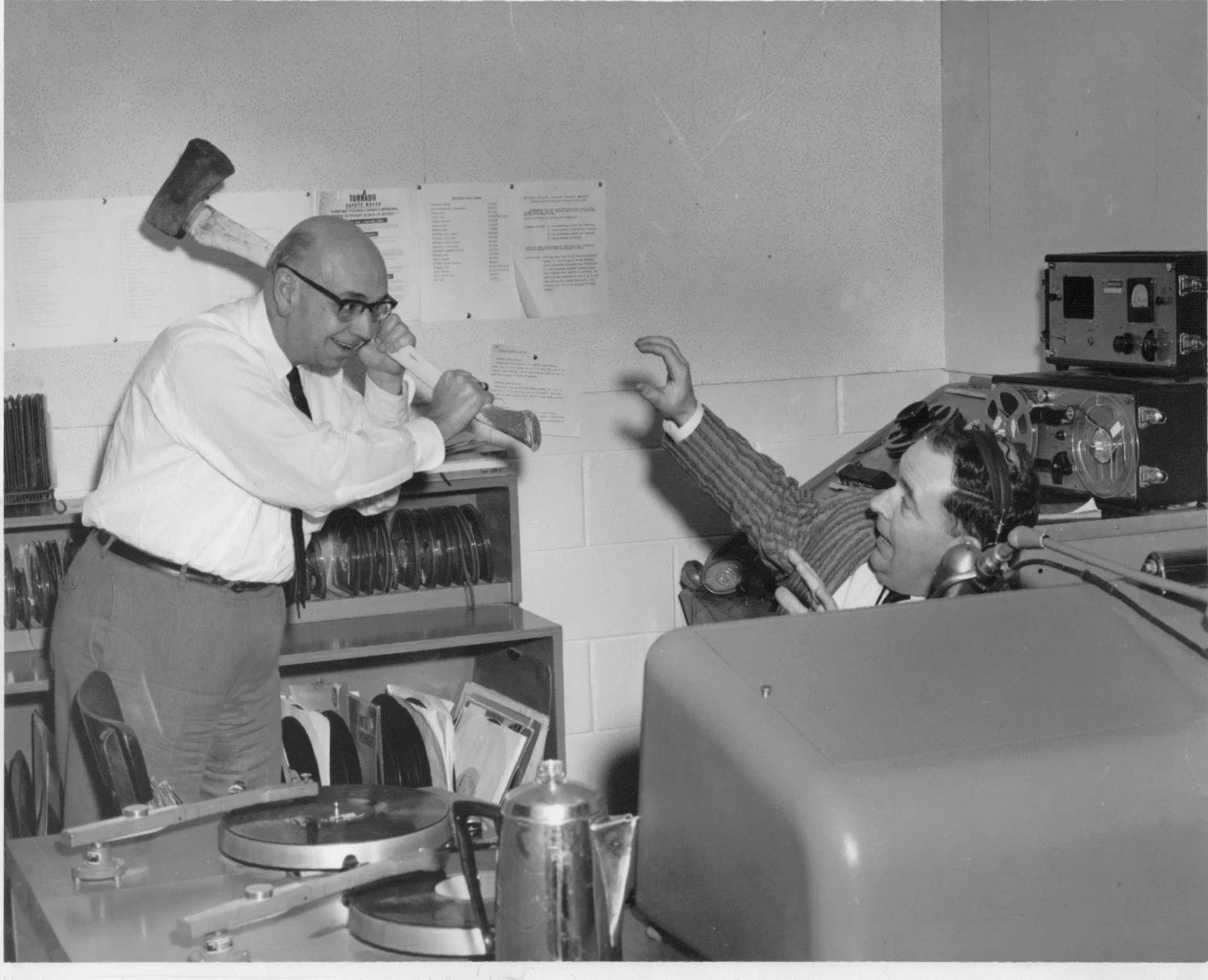 Pat patterson & Tony flynn had a sports talk show that sometimes got pretty heated!