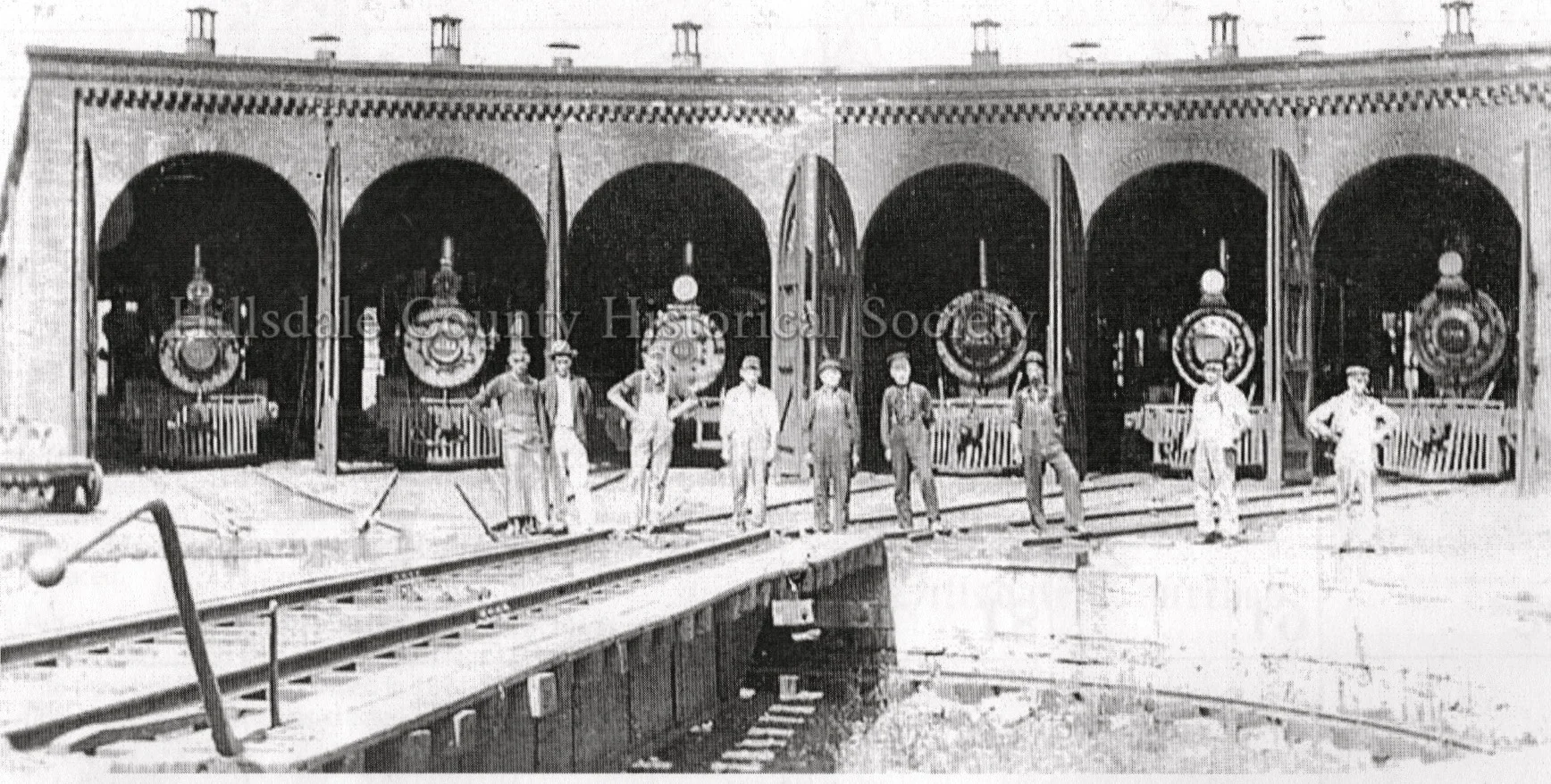 the six-stall roundhouse on railroad street (now carleton road)