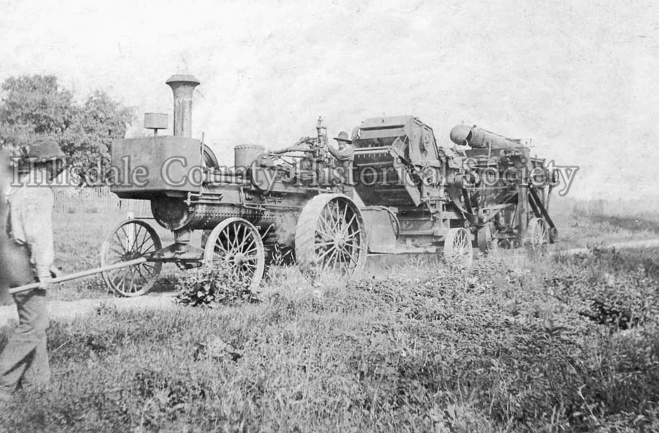 Will Brant's thrashing machine at the fair - 1911
