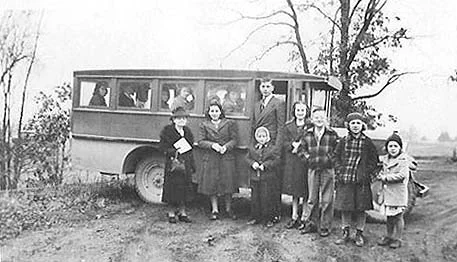 The Bankers Baptist Church bus in the early days.