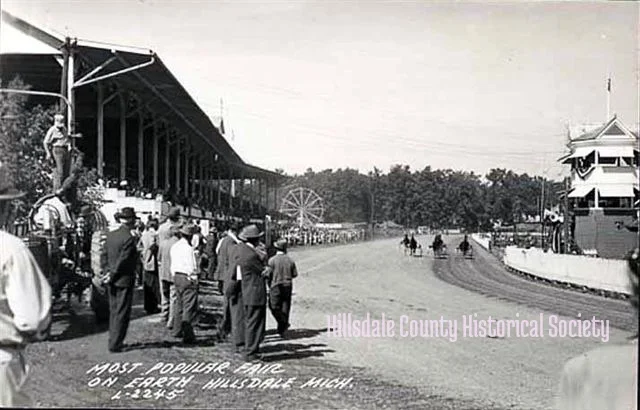 Harness racing at the fair, when it was still immensely popular