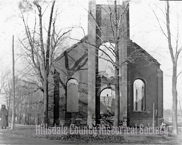 The Presbyterians went to work immediately, building a new edifice after the fire of 1899.