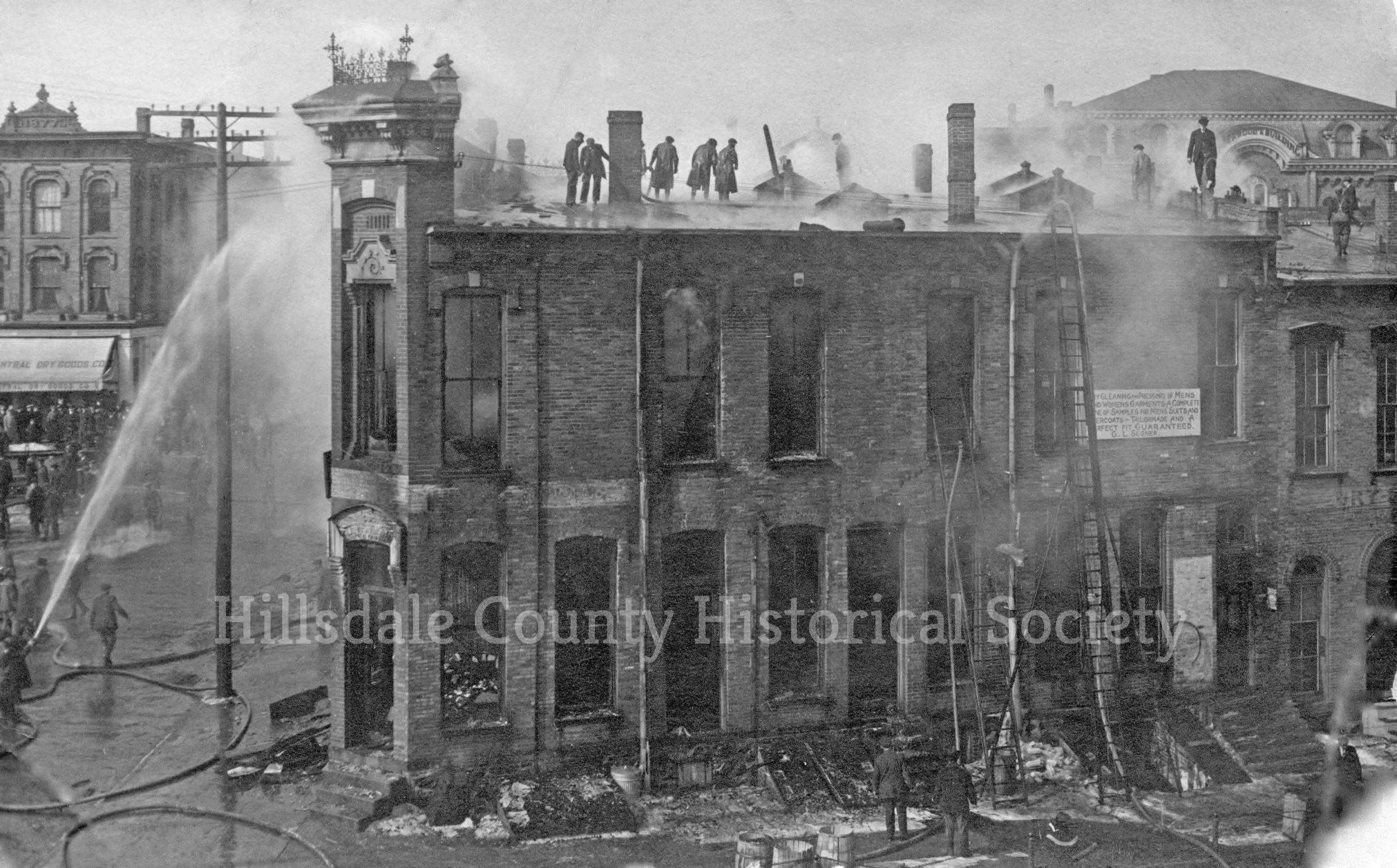 Yarick fire in Waldron block