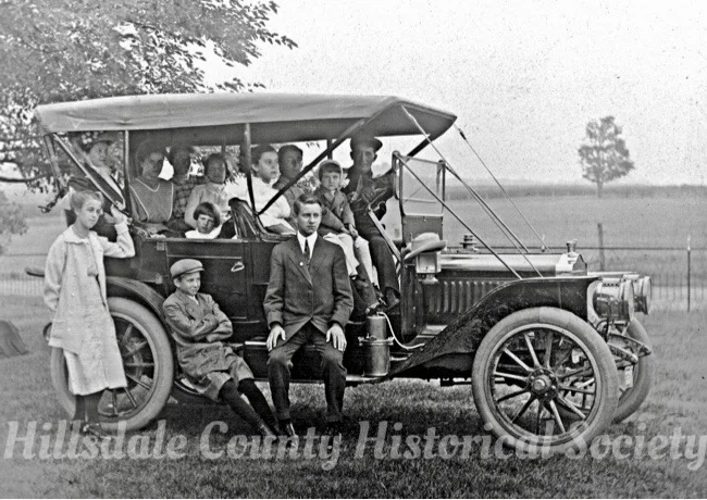 The seitz family of hillsdale with their new car