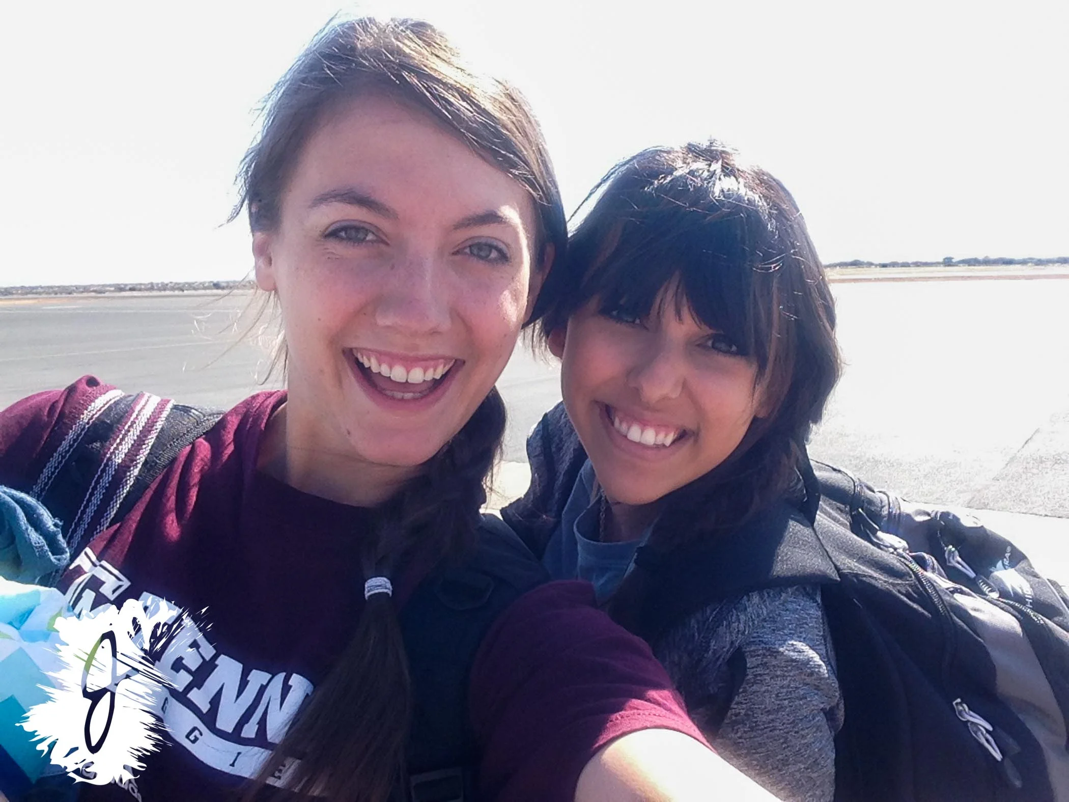  Demi and me... in Namibia. Whoop! 