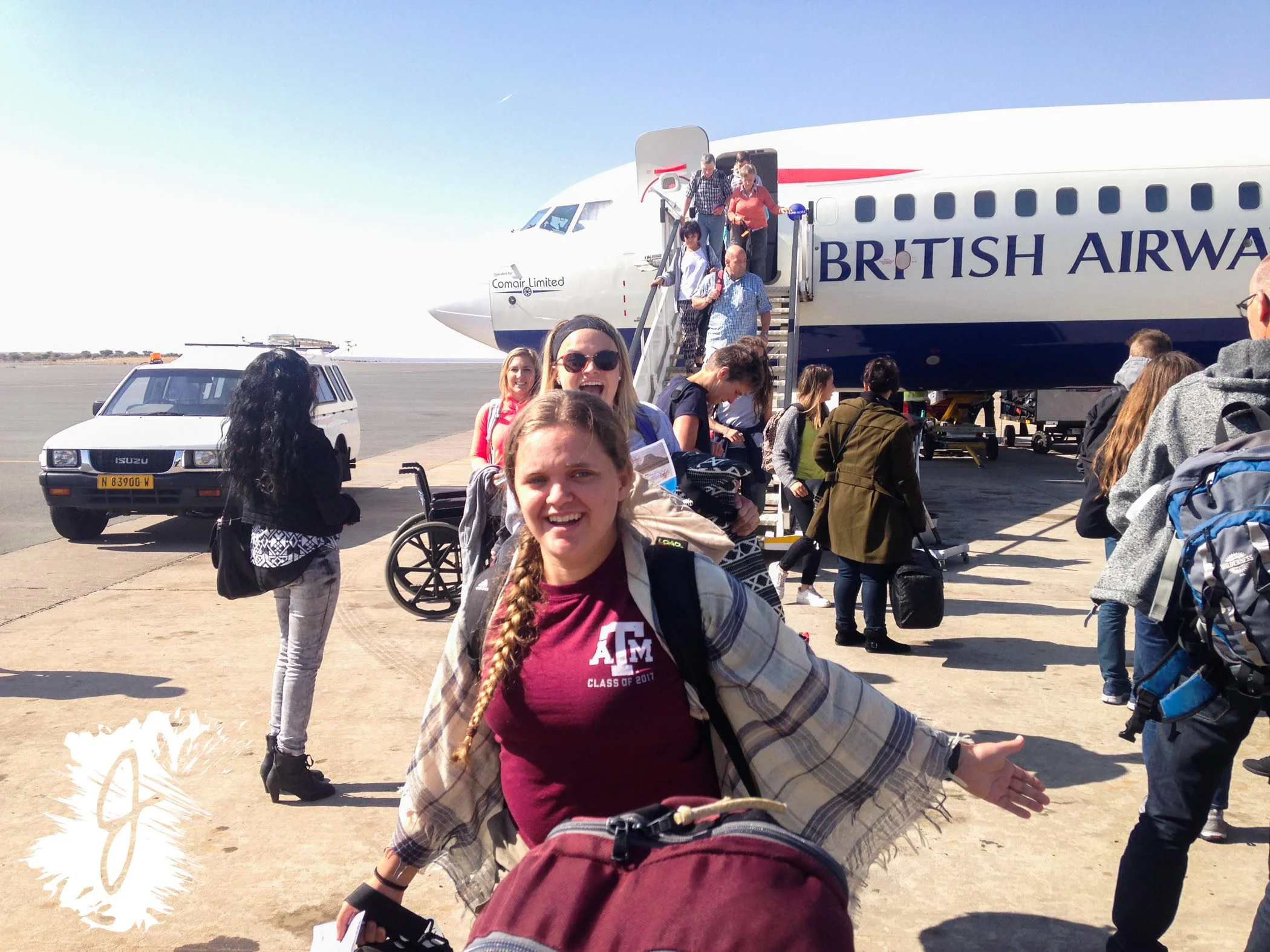  Charissa and Leah excited to be in Windhoek! 