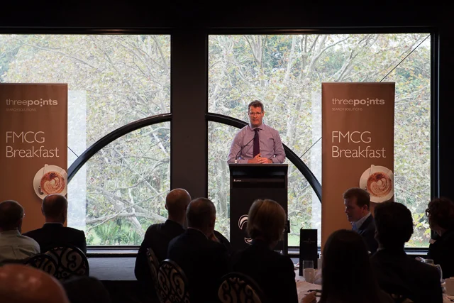 Grant O'Brien, Managing Director and CEO at Woolworths Limited speaking at the 2014 FMCG Breakfast.