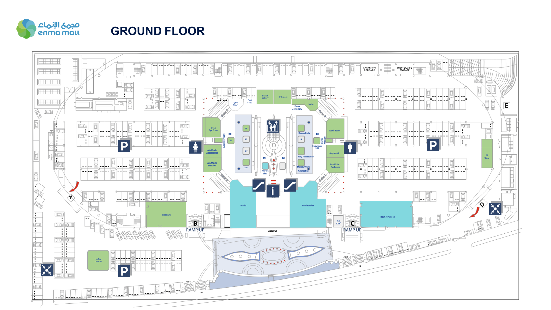 Floorplans — Enma Mall Bahrain