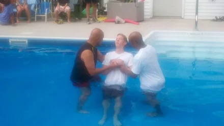 During a Baptism