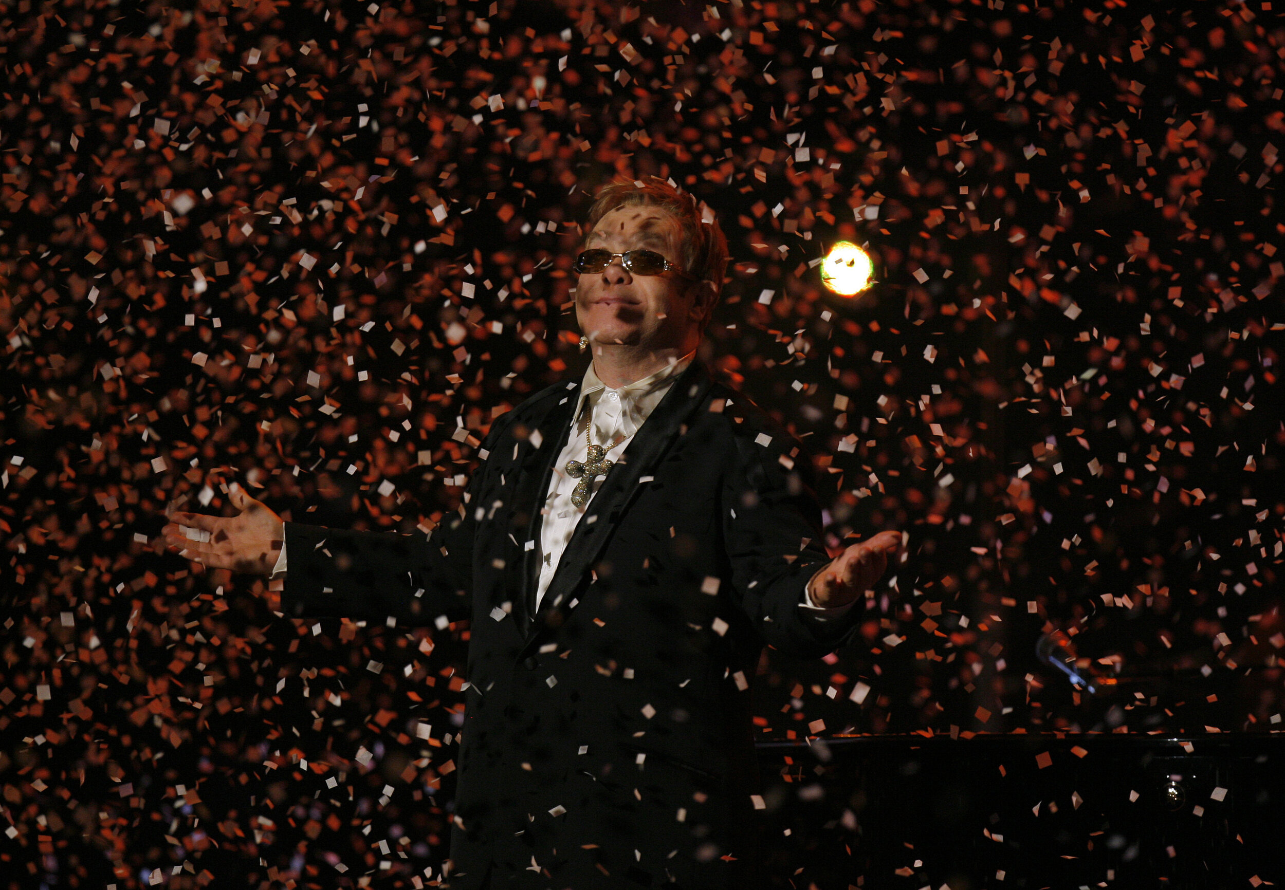   Elton John, 60th performance at Madison Square Garden on his 60th birthday. New York, NY 2007  