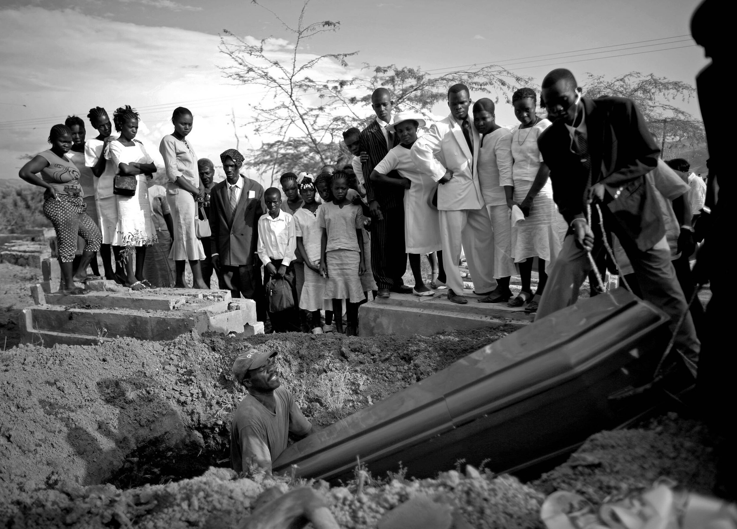   Funeral outside Gonaives, Haiti. 2008  