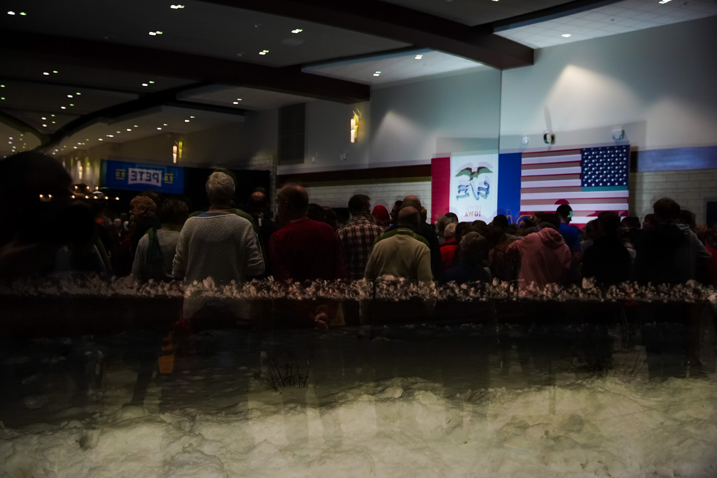   Iowa Caucus. North Liberty, IA. 2020  