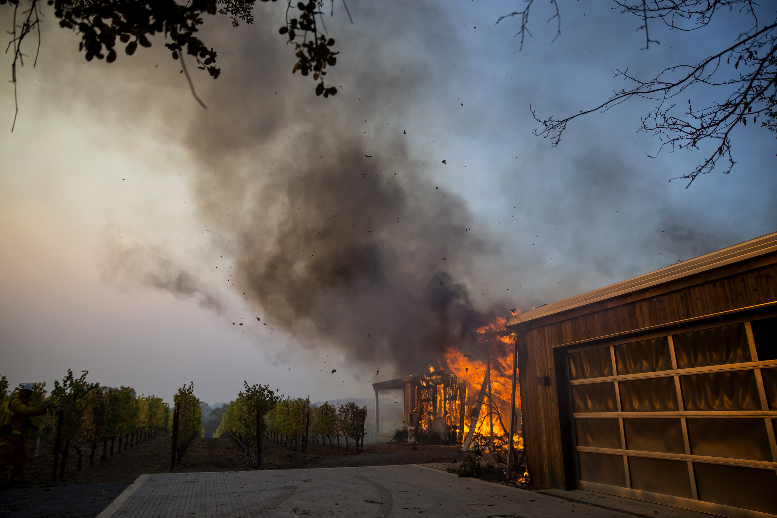   From     Fire    : Kincade Fire, Healdsburg, CA. 2019  