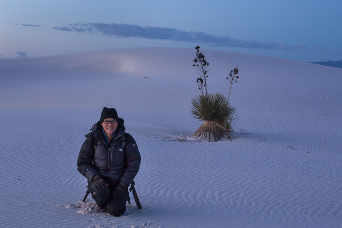 shooting at White Sands in the early morning