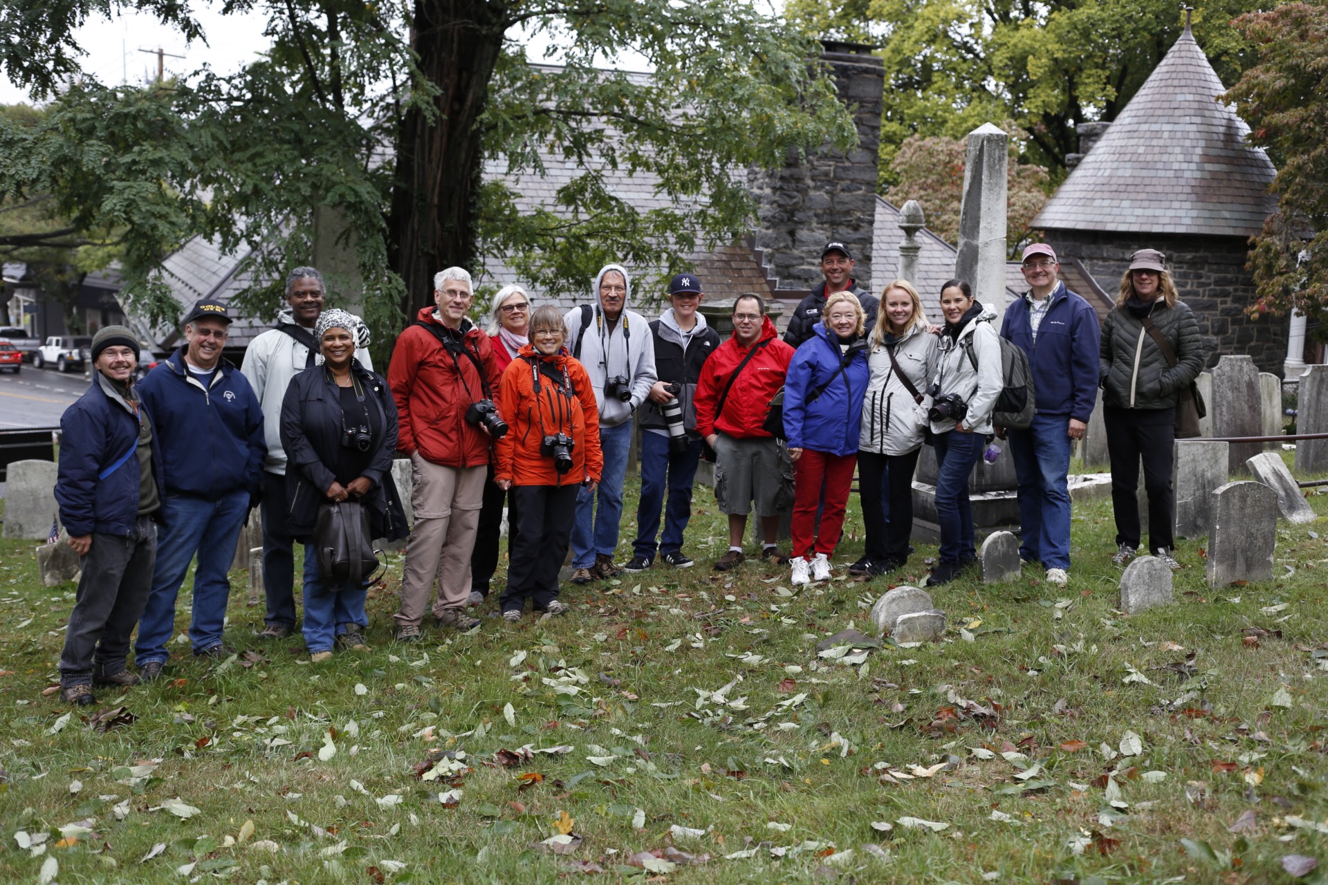 Group Shot at the cemetery 