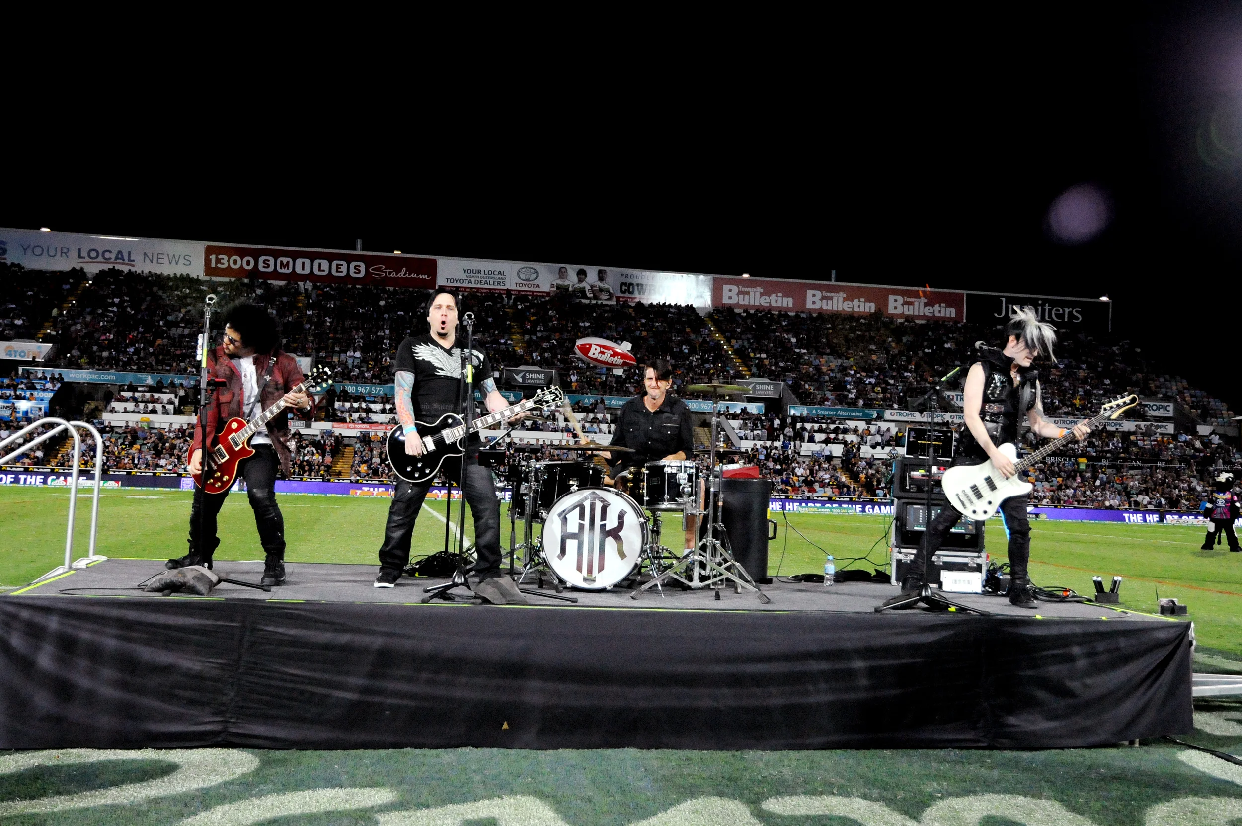  Photo by Lori Neilsen Photography, halftime peformance at 1300 Smiles Stadium in Townsville, Australia - with Andy The Kid. 