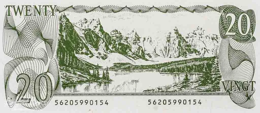 Picture from : http://banffandbeyond.com/the-lake-with-the-twenty-dollar-view-moraine-lake/ 