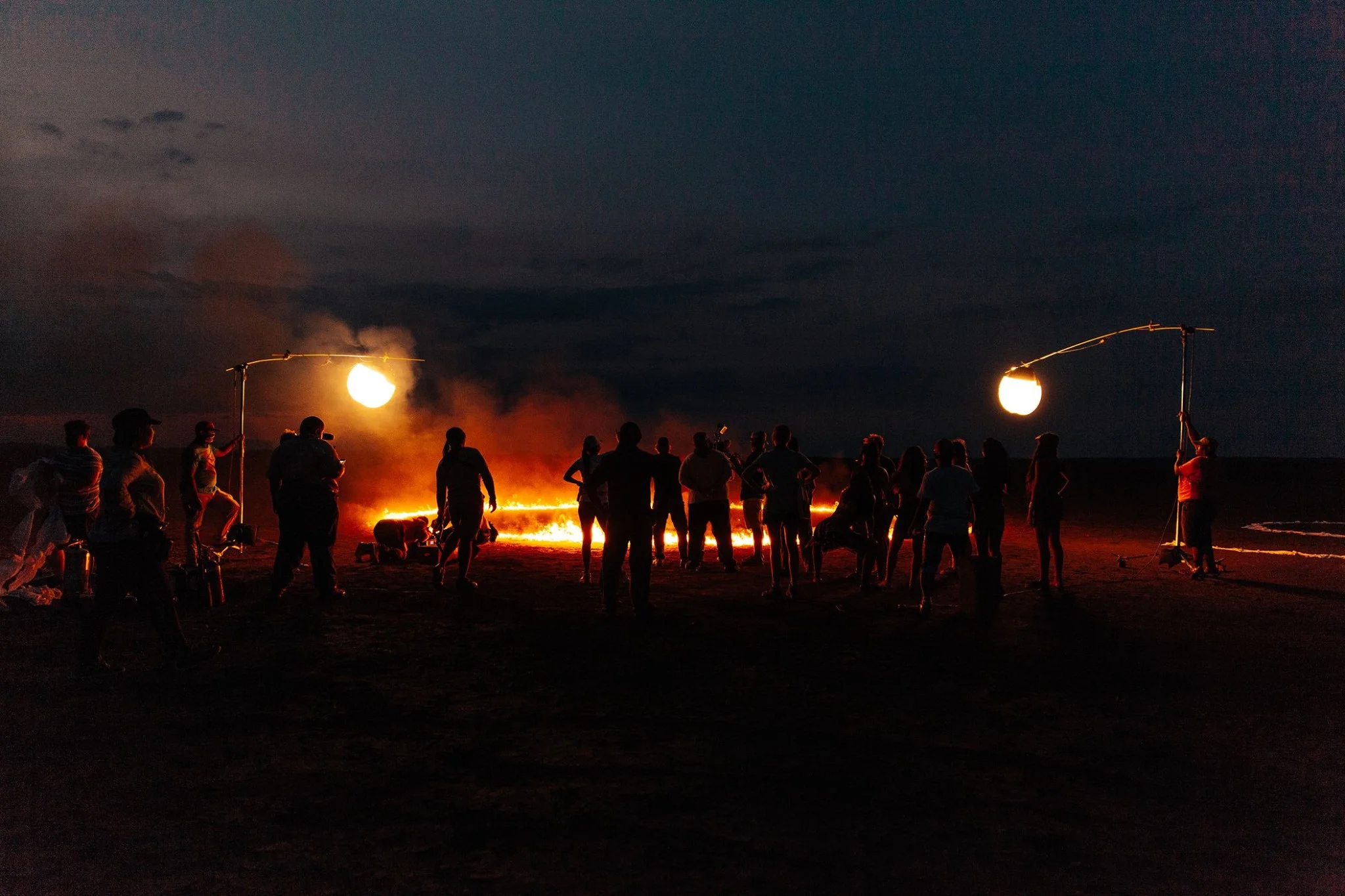 Final setup in the desert. Photo credit: Yasha Malekzad